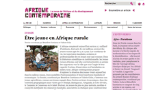 Desktop Screenshot of afrique-contemporaine.info